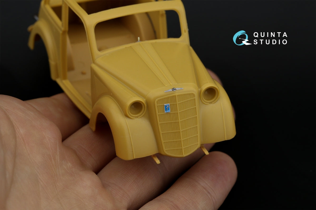 Quinta Studio QD35082 1937 Opel Olympia Intérieur imprimé en 3D et coloré sur papier décalcomanie (Bronco) 1/35  – immagine 7