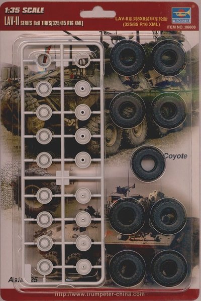 Pneus Trumpeter 06608 LAV Series 8x8 (325/85 R16 XML) 1/35 – immagine 2