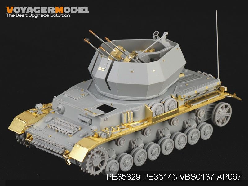 Maquette Voyager PE35329 Flakpanzer IV « Wirbelwind » allemand de 20 mm de la Seconde Guerre mondiale pour DRAGON 6540 au 1/35 