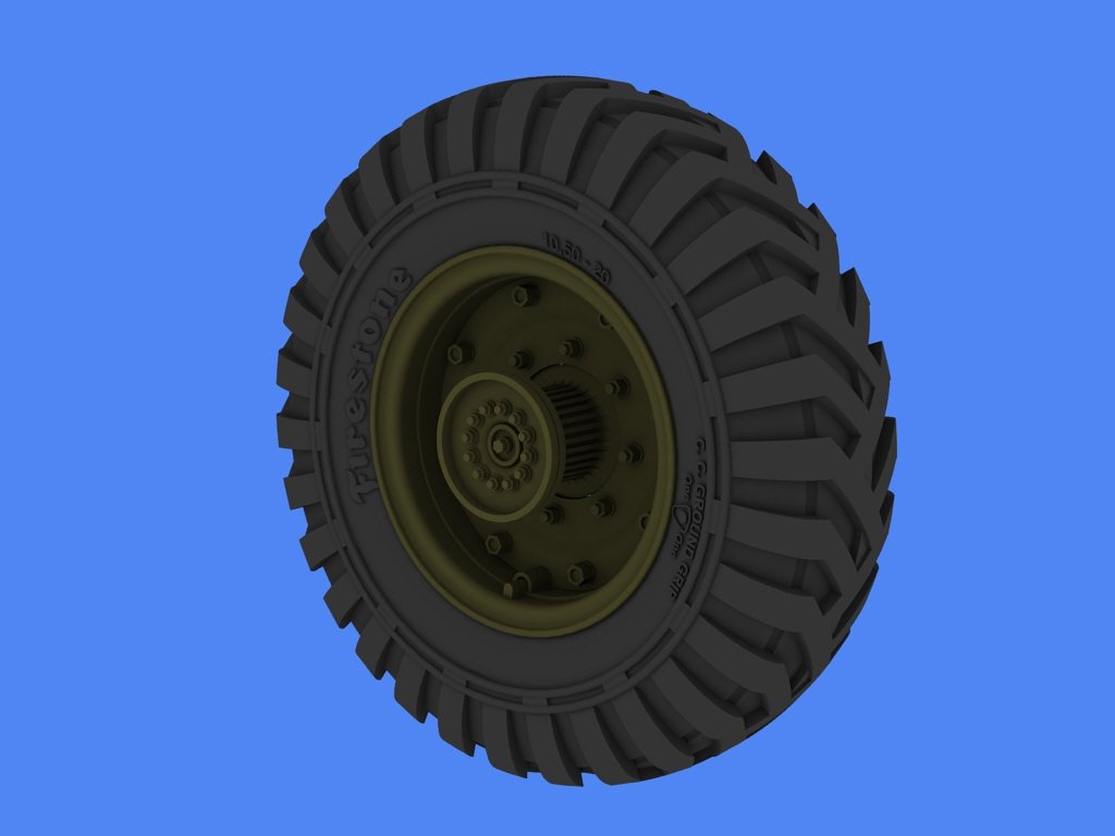 Panzer Art RE35-261 Bedford QLC road wheels (Firestone) 1/35 – zdjęcie 3