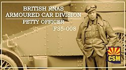 Copper State Models F35-008 Sous-officier de la division des véhicules blindés de la RNAS britannique, échelle 1/35