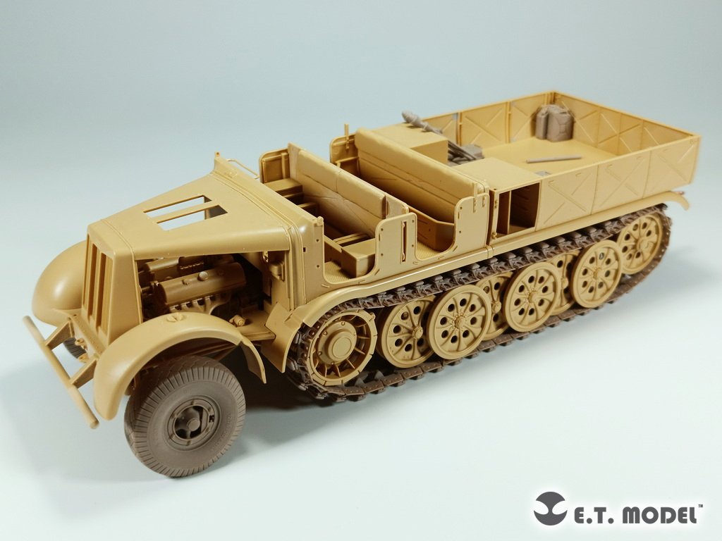 Maquette ET Model P35-062 Sd.Kfz.9 allemand de 18 tonnes (Seconde Guerre mondiale) FAMO, roues avant affaissées et chenilles fonctionnelles, échelle 1/35 – immagine 7