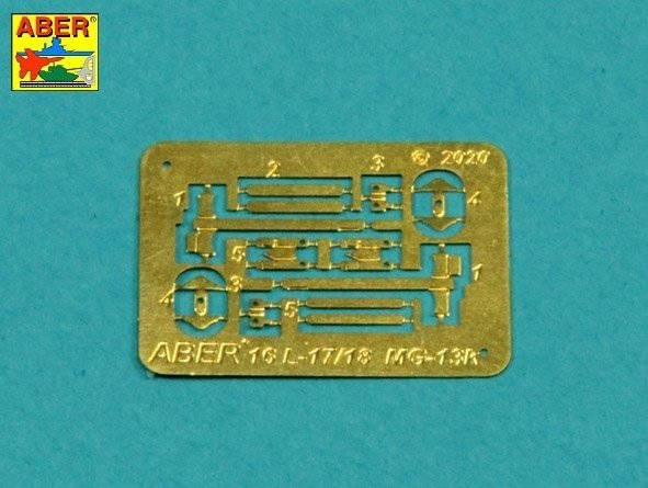 Aber 16L-17 Zestaw 2 luf do MG13 używanych w niemieckim czołgu Pz.Kpfw. I, Ausf.A wczesny do 1938r. / Set of 2 barrels for guns MG13 (long) used in German light tank Pz.Kpfw. I, Ausf.A early to 1938 1/16 – zdjęcie 3
