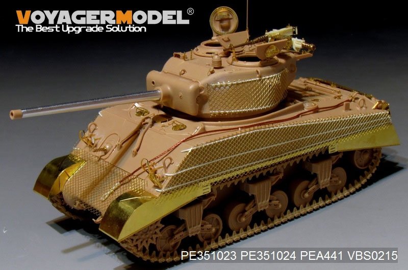 Maquette Voyager PE351023 WWII US M4A3 (76) en version de base avec réservoir central pour MENG TS-043 1/35 – image 16