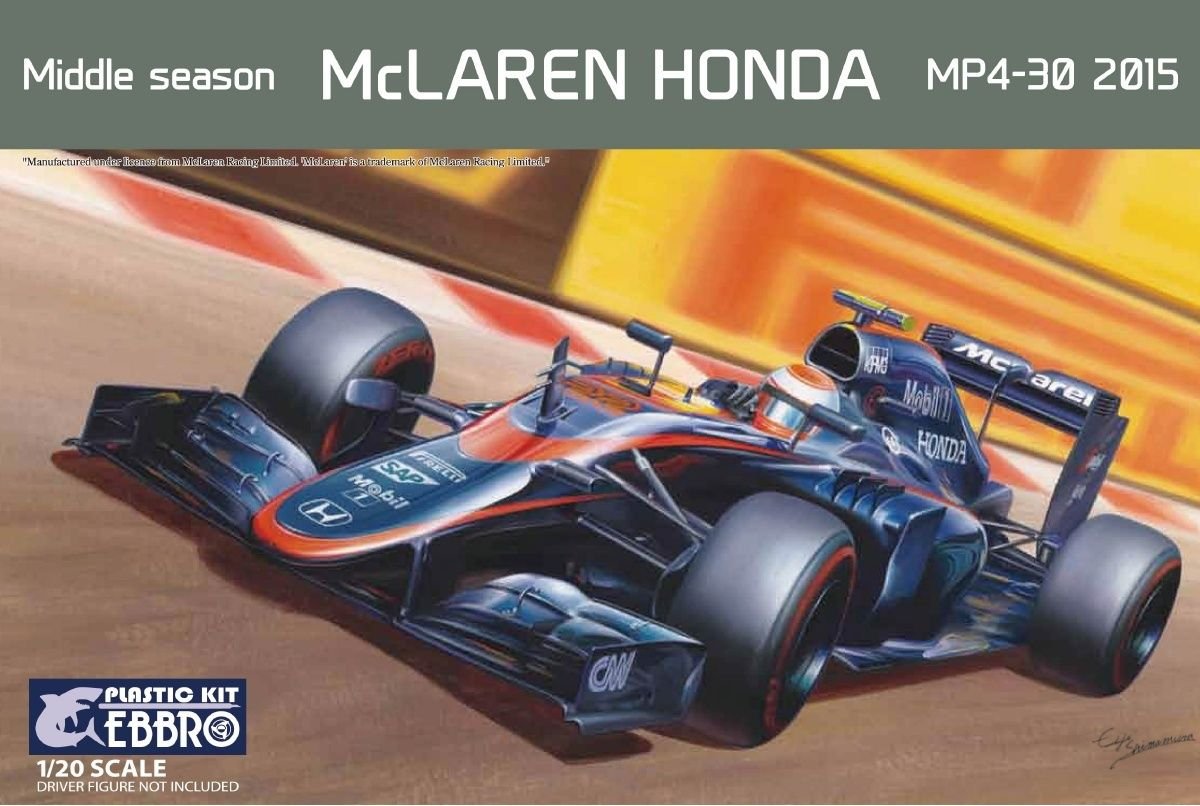 Ebbro 20014 McLAREN HONDA MP4-30 2015 Milieu 1/20