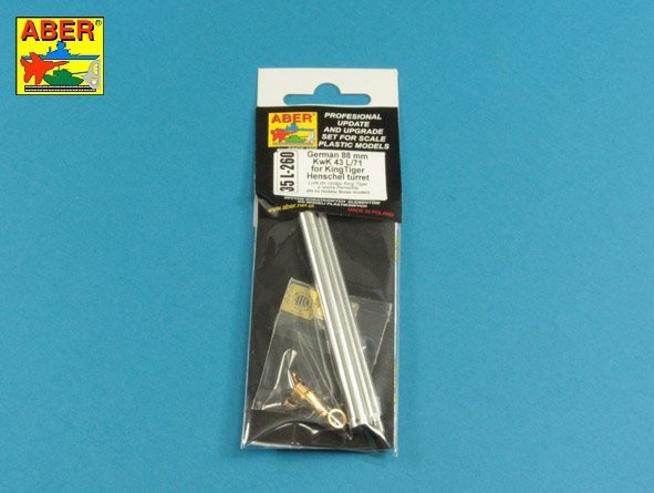 Canon Aber 35L-260 pour canon allemand de 8,8 cm Kw.K 43 (L/71) utilisé sur le Tiger B Henschel-Turm 1/35  – image 8
