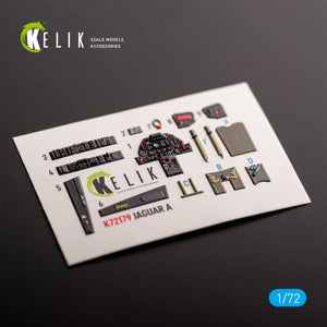 KELIK K72179 Jaguar A - interior 3D decals for HobbyBoss kit 1/72