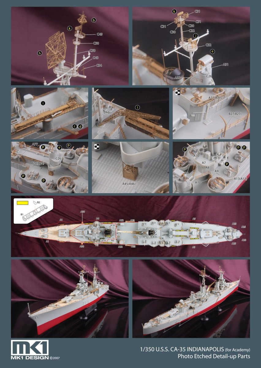MK1 Design MD-35027 Indianapolis Asic Academy 1/350 – imagen 7