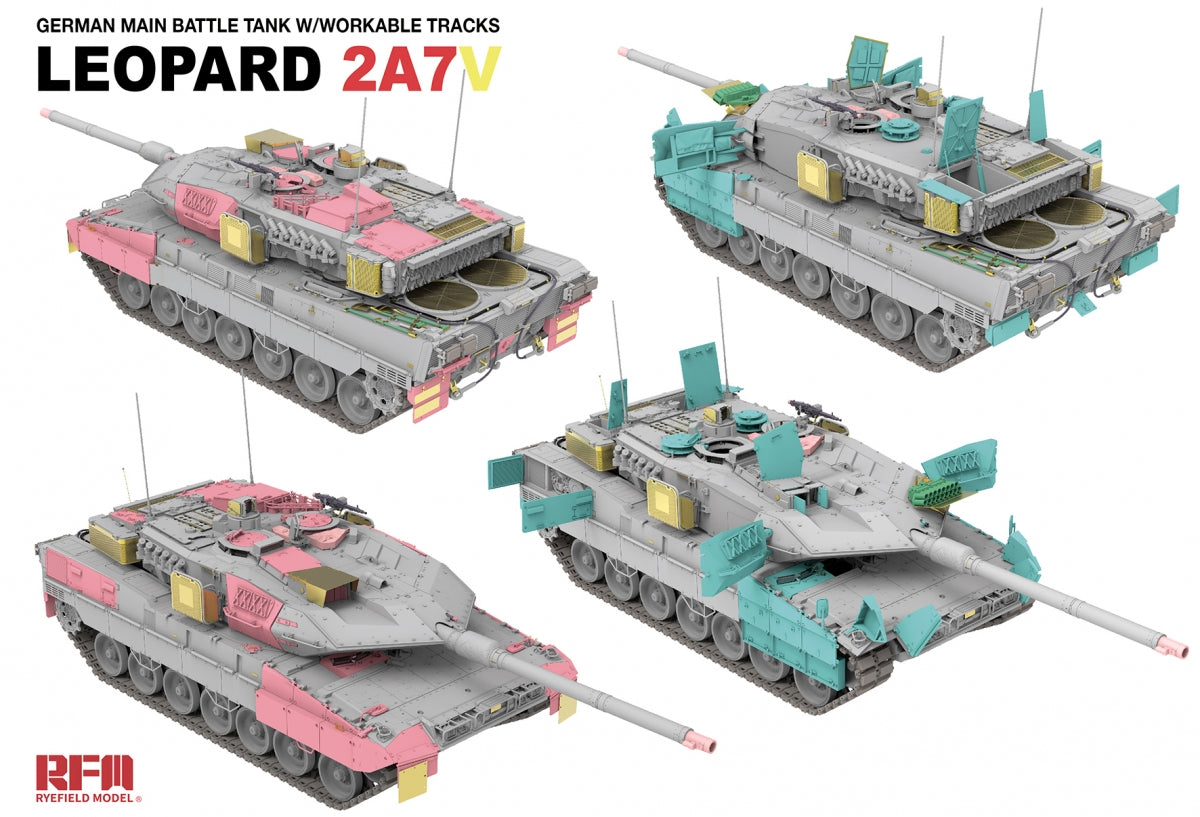 Maquette Rye Field 5109 Leopard 2A7V 1/35 – immagine 5