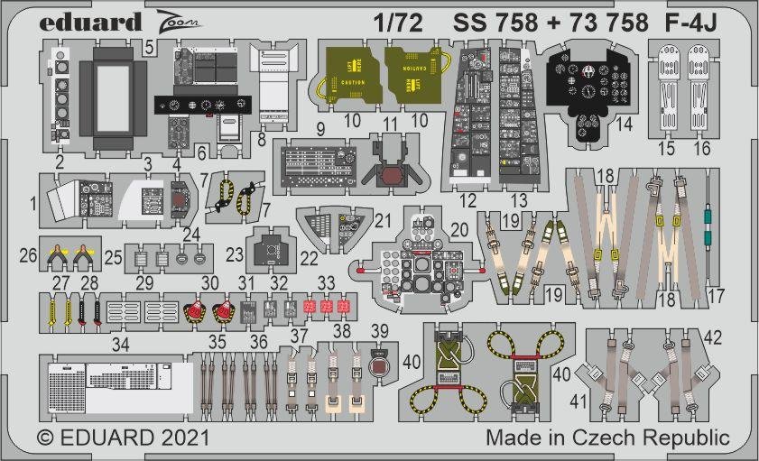 Eduard 73758 F-4J FINE MOLDS 1/72 – image 2