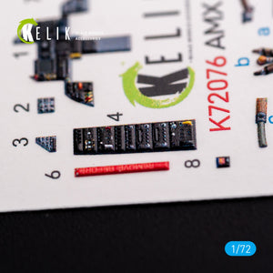 KELIK K72076 Amx Ghibli interior 3D decals for Italeri kit 1/72 – zdjęcie 6