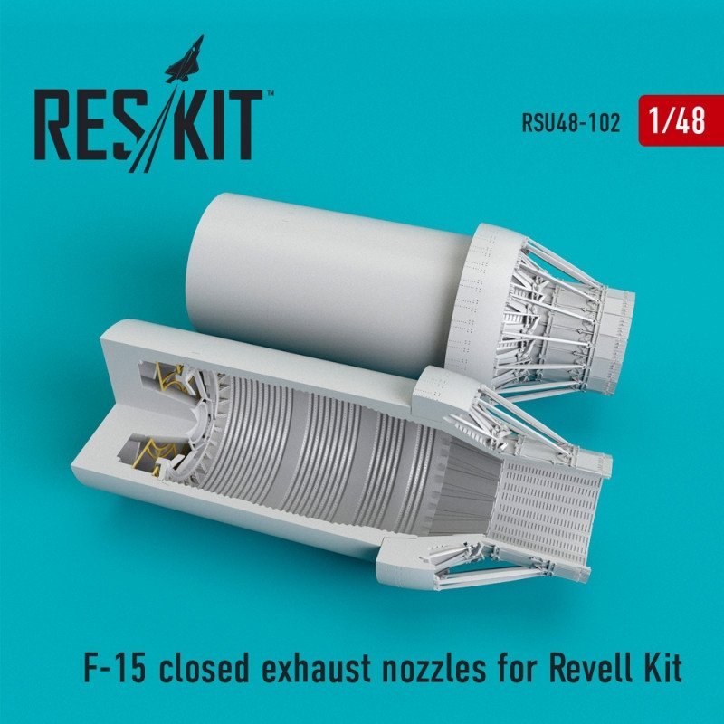 RESKIT RSU48-0102 Buses d'échappement fermées pour F-15 (kit Revell 1/48)