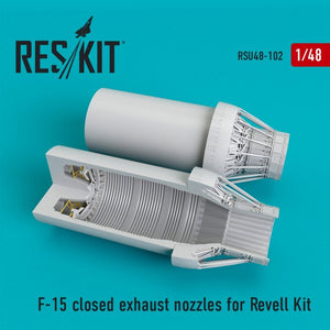 RESKIT RSU48-0102 Buses d&amp;#39;échappement fermées pour F-15 (kit Revell 1/48)