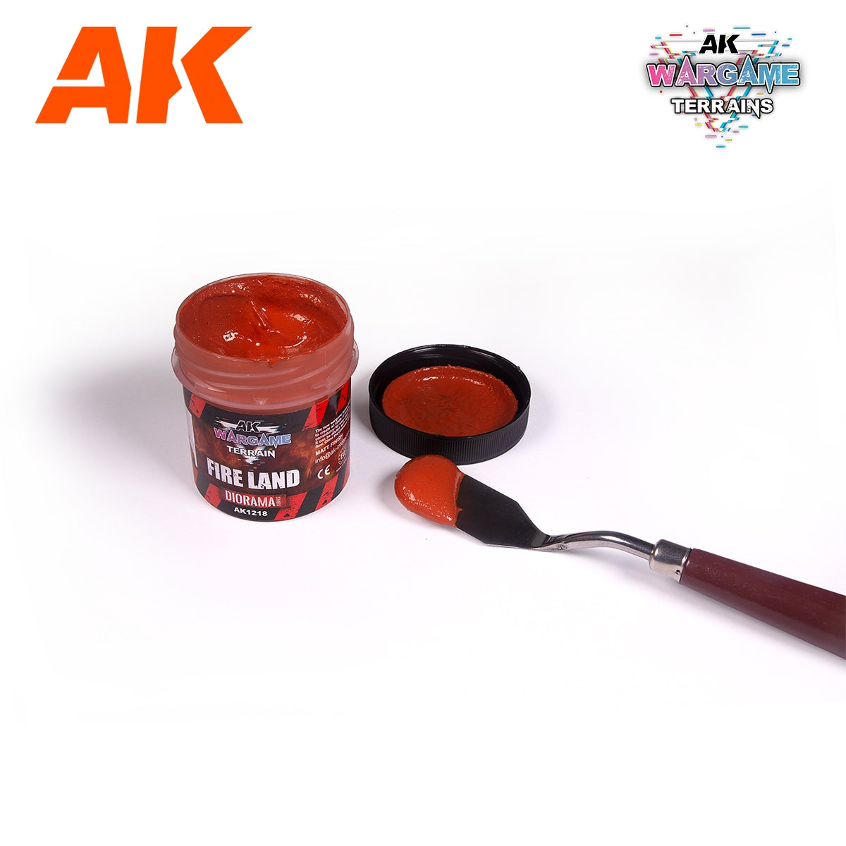 AK Interactive AK1218 FIRE LAND – WARGAME TERRAINS 100ML