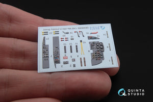 Intérieur imprimé en 3D et coloré sur papier décalcomanie Quinta Studio QD48089 Me-262A (pour kit HobbyBoss) 1/48  – image 4