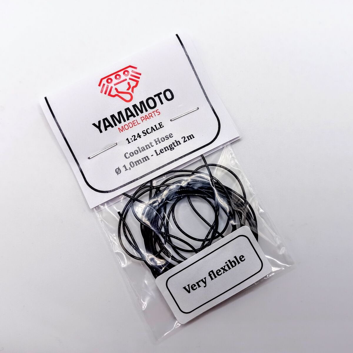 Yamamoto Model Parts YMPTUN77 Coolant Hose Black 1.0mm 2m very flexible 1/24