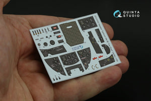 Intérieur imprimé en 3D et coloré sur papier décalcomanie pour Hawker Typhoon (Airfix) - Quinta Studio QD24002 (Porte de voiture) - Échelle 1/24 – immagine 10