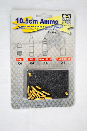 AFV Club 35074 Munitions de 10,5 cm pour Wespe au 1/35