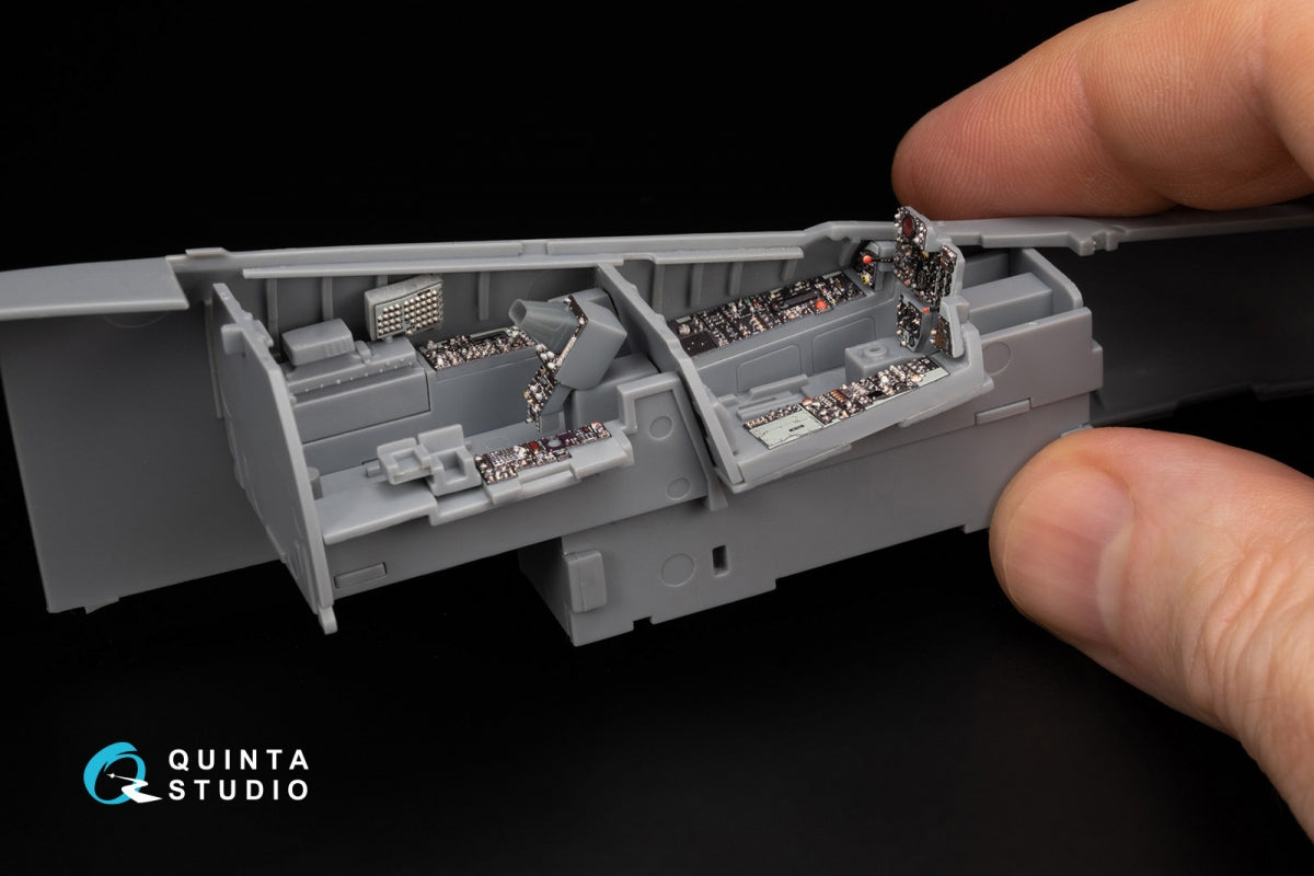 Intérieur imprimé en 3D et coloré sur papier décalcomanie (Zoukei Mura SWS) pour F-4G (version tardive) de Quinta Studio QD+48449 (avec pièces en résine imprimées en 3D) à l&amp;#39;échelle 1/48 – image 9