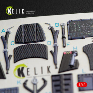 KELIK K48047 Décalcomanies 3D intérieures pour F-35A LIGHTNING II, kit Kitty Hawk 1/48 – immagine 3