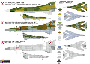Kovozavody Prostejov KPM0308 MiG-23MF « Pacte de Varsovie II ». 1/72 – Bild 2