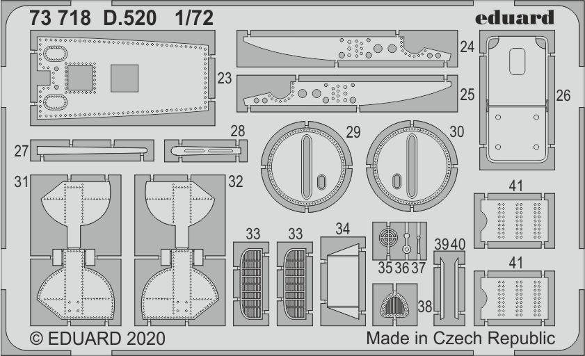 Eduard 73718 D.520 1/72 HOBBY 2000, HASEGAWA – image 2
