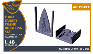 Clear Prop! CPA48056 Kit de détails pour la structure de la verrière du F-86A (kits CP au 1/48)