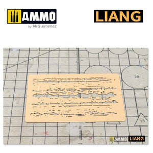 Pochoirs pour aérographe Liang 0009 à effets d&amp;#39;écaillage – image 5
