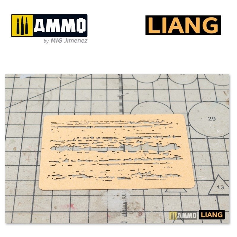 Pochoirs pour aérographe Liang 0009 à effets d&amp;#39;écaillage – image 5