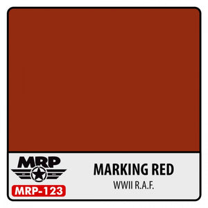 Peinture rouge de marquage MR. Paint MRP-123 WWII RAF 30 ml