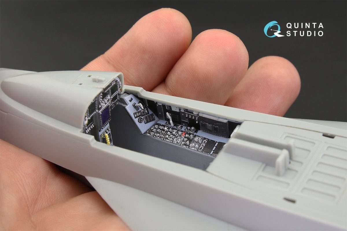 Intérieur imprimé en 3D et coloré sur papier décalcomanie Quinta Studio QD32080 F/A-18E (pour maquette Trumpeter) 1/32 – image 9