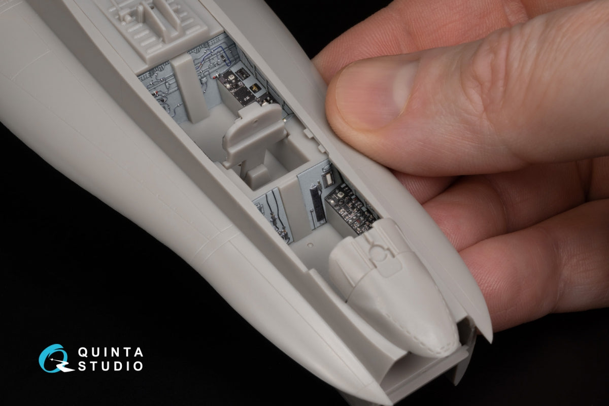 Intérieur imprimé en 3D et coloré sur papier décalcomanie Quinta Studio QD48346 FA-18D (Hasegawa) à l&amp;#39;échelle 1/48 – immagine 10