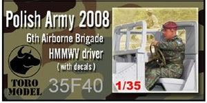 Toro 35F40 6 Brygada Desantowo-Szturmowa - Kierowca HMMWV Figurka wraz z kalkomanią 1/35