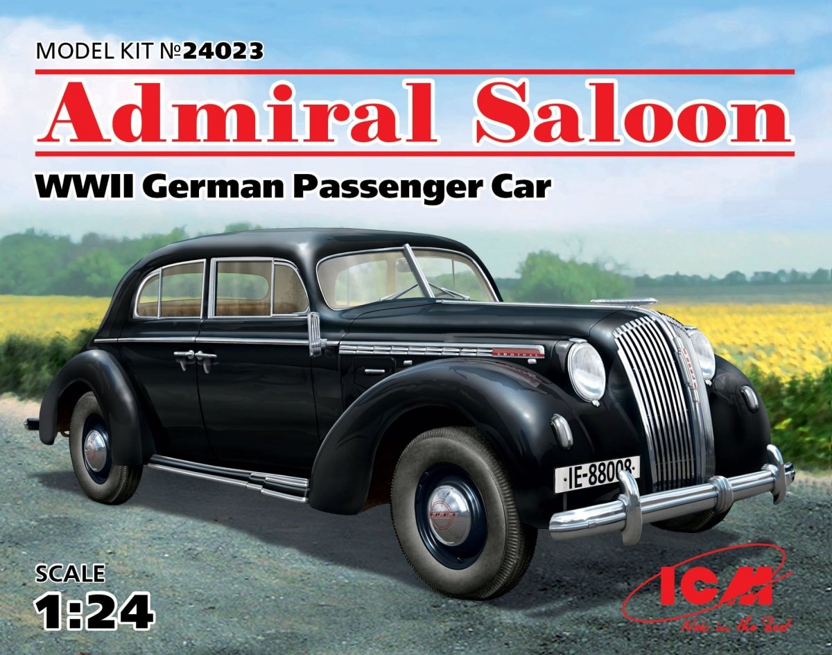 ICM 24023 Voiture-salon Admiral, voiture de voyageurs allemande de la Seconde Guerre mondiale, échelle 1/24