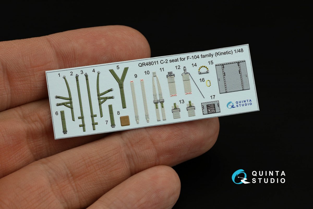 Siège Quinta Studio QR48011 C-2 pour la famille F-104 (Kinetic) 1/48 – immagine 8