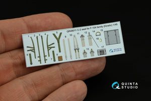 Siège Quinta Studio QR48011 C-2 pour la famille F-104 (Kinetic) 1/48 – immagine 8