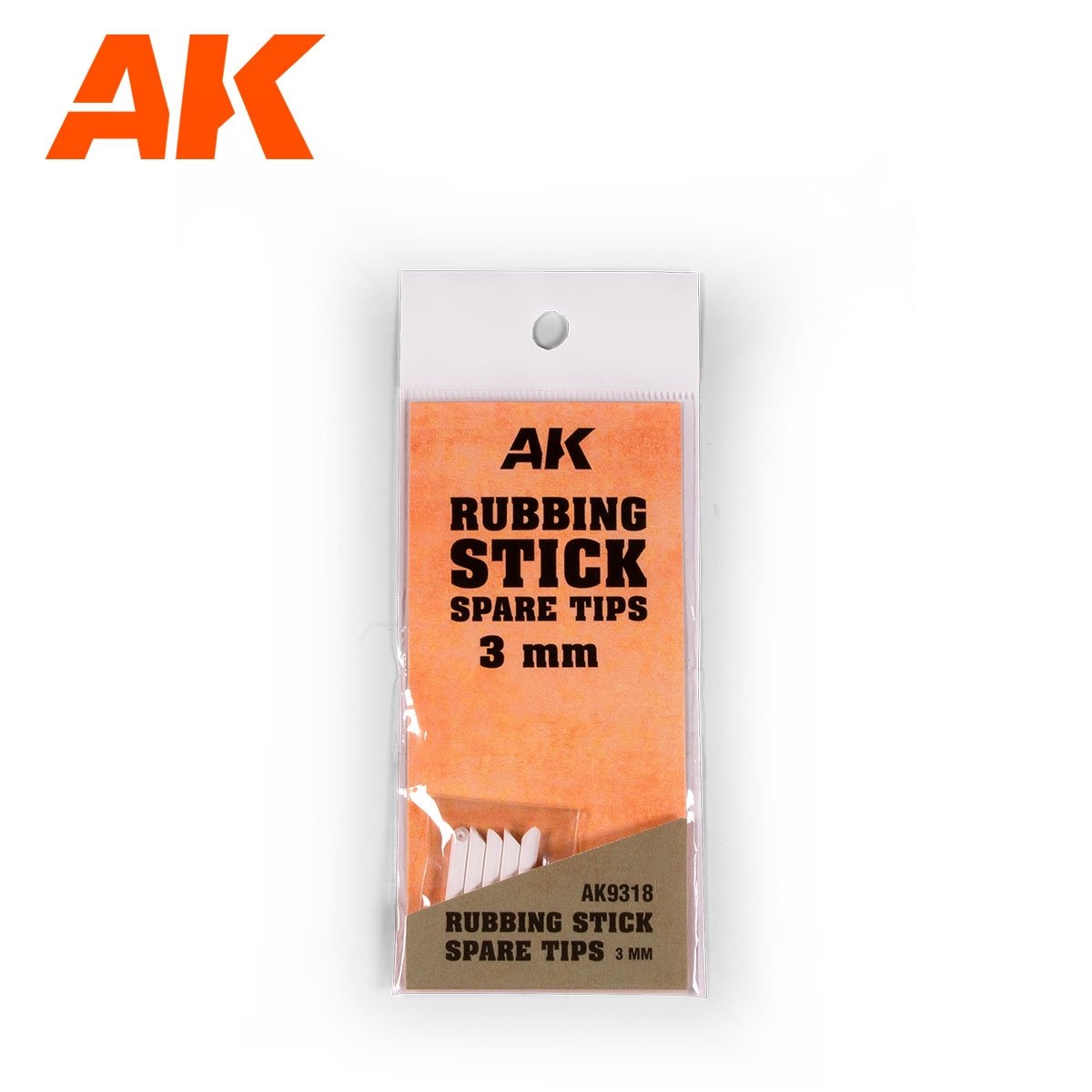 Embouts de rechange pour bâtonnet à frotter AK Interactive AK9318, 3 mm