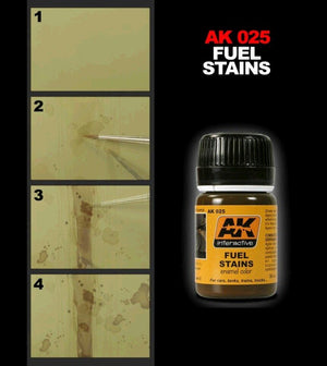 AK Interactive AK025 Fuel Stains 35ml – zdjęcie 2