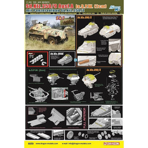 Dragon 6859 Sd.Kfz. 250/9 Ausf. A (2cm KwK) Intérieur complet 2en1 1/35