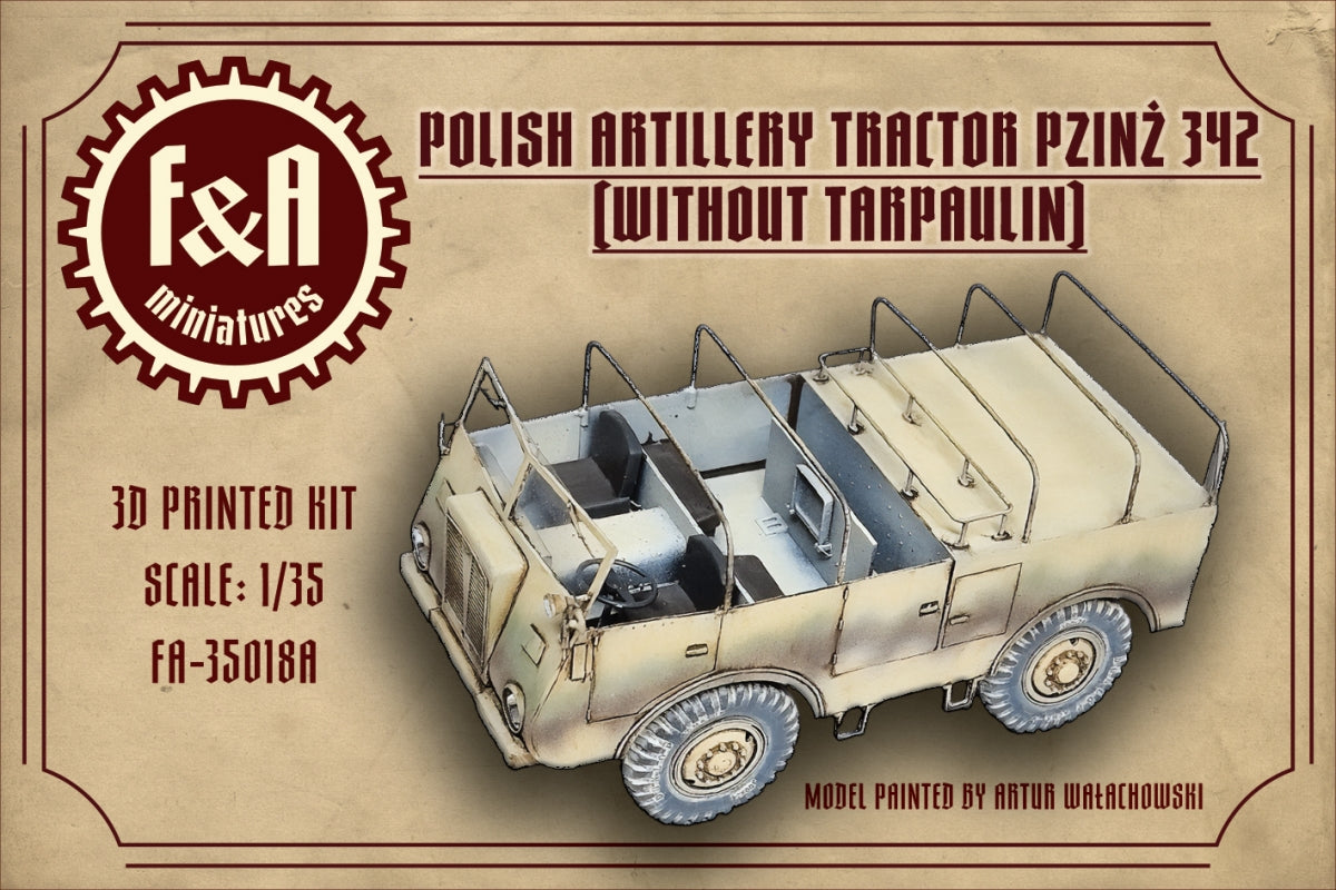 F&amp;A Miniatures FA-35018A Tracteur Pzinż 342 sans bâche 1/35