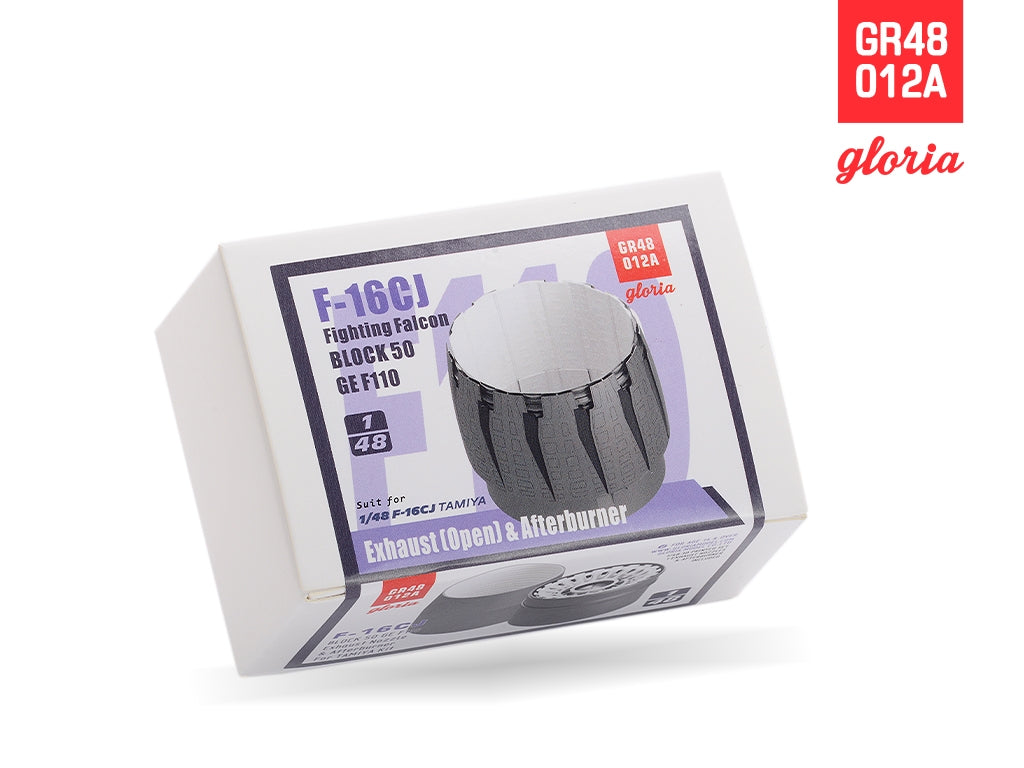 Gloria GR48012A F-16CJ F110-GE Exhaust Nozzle &amp;amp; Afterburner OPEN TAMIYA 1/48 – zdjęcie 4