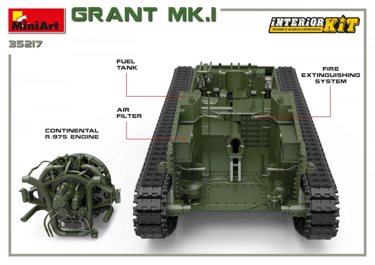 MiniArt 35217 Grant Mk.I avec intérieur 1/35 – image 2