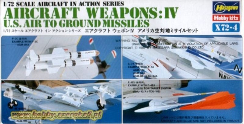 Hasegawa X72-4 Armes d'avions américains IV (1/72)