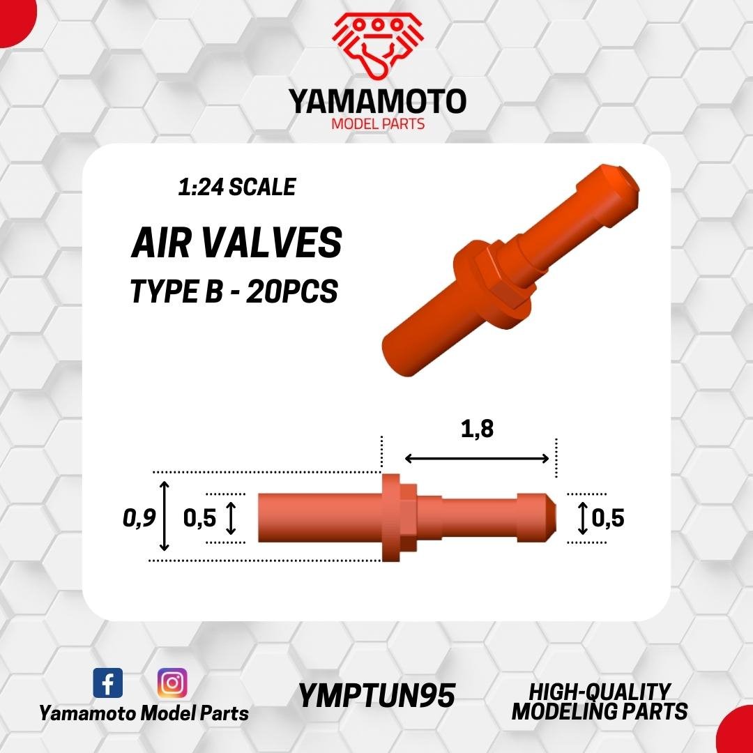 Valves pneumatiques Yamamoto YMPTUN95 Type B 1/24