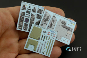 Intérieur imprimé en 3D et coloré sur papier décalcomanie Quinta Studio QD32110 F/A-18A (Academy) à l&amp;#39;échelle 1/32  – image 2