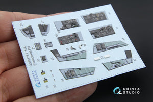 Intérieur imprimé en 3D et coloré sur papier décalcomanie Quinta Studio QD48178 F-14A (pour maquette Hasegawa) 1/48 – immagine 12