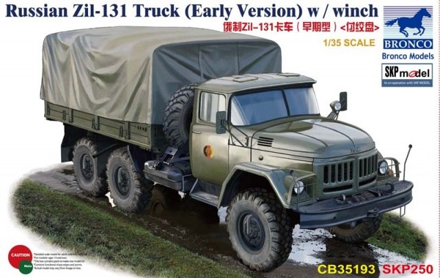 Camion russe Bronco CB35193 Zil-131 (version initiale) avec treuil 1/35