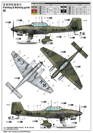 Trumpeter 02422 Junkers Ju-87B-2/U4 Stuka 1/24  – immagine 3
