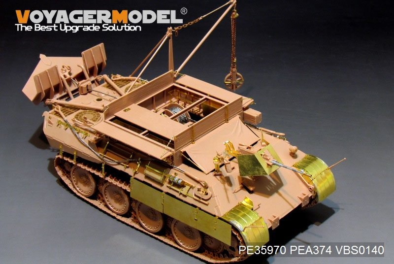 Modèle Voyager PE35970 Bergepanther Ausf.A allemand de la Seconde Guerre mondiale (type tardif, porte-outils Panther G) Base pour MENG SS-015 1/35 – image 8