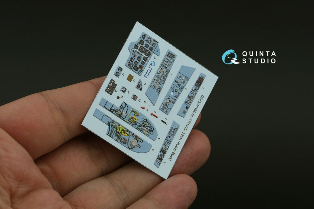 Intérieur imprimé en 3D et coloré sur papier décalcomanie pour Quinta Studio QD+48480 Su-17M4/Su-22M4 (Hobby Boss) (avec pièces en résine imprimées en 3D) 1/48 – image 4
